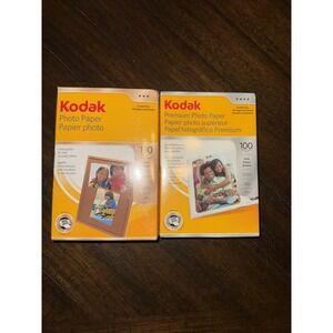2 Kodak Instant Dry Photo Paper 280 Total Sheets 4"x6" Gloss Inkjet NIB